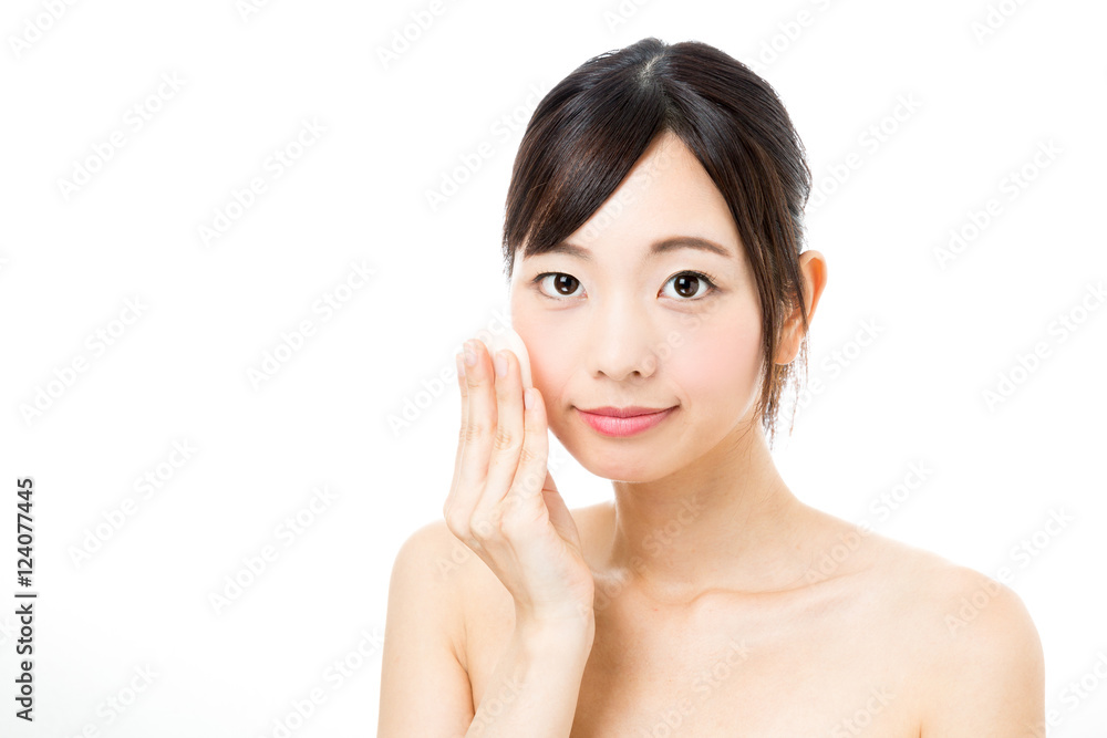 attractive asian woman beauty image on white background attractive asian woman beauty image on white background