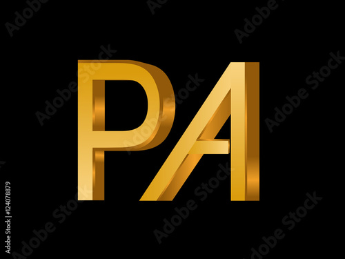 PA Initial Logo for your startup venture