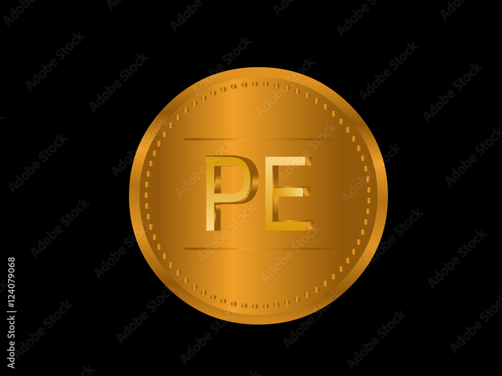 PE Initial Logo for your startup venture PE Initial Logo for your startup venture