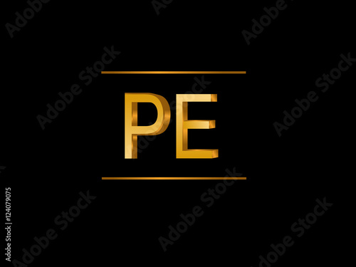 PE Initial Logo for your startup venture
