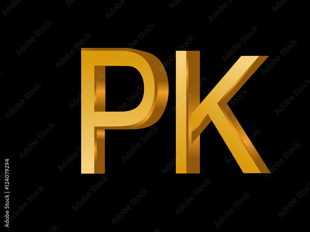 PK Initial Logo for your startup venture PK Initial Logo for your startup venture