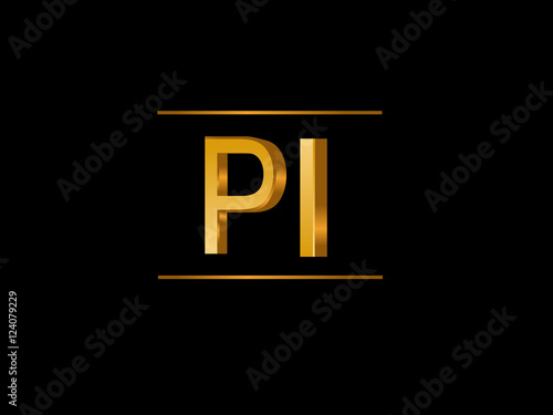 PI Initial Logo for your startup venture