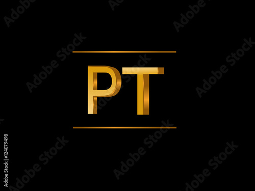 PT Initial Logo for your startup venture