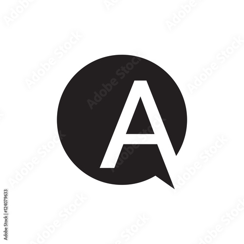 Free Download initial letter logo  circle. chat consulting - GFXLoad