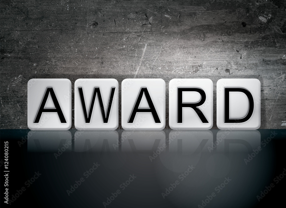 Award Tiled Letters Concept and Theme