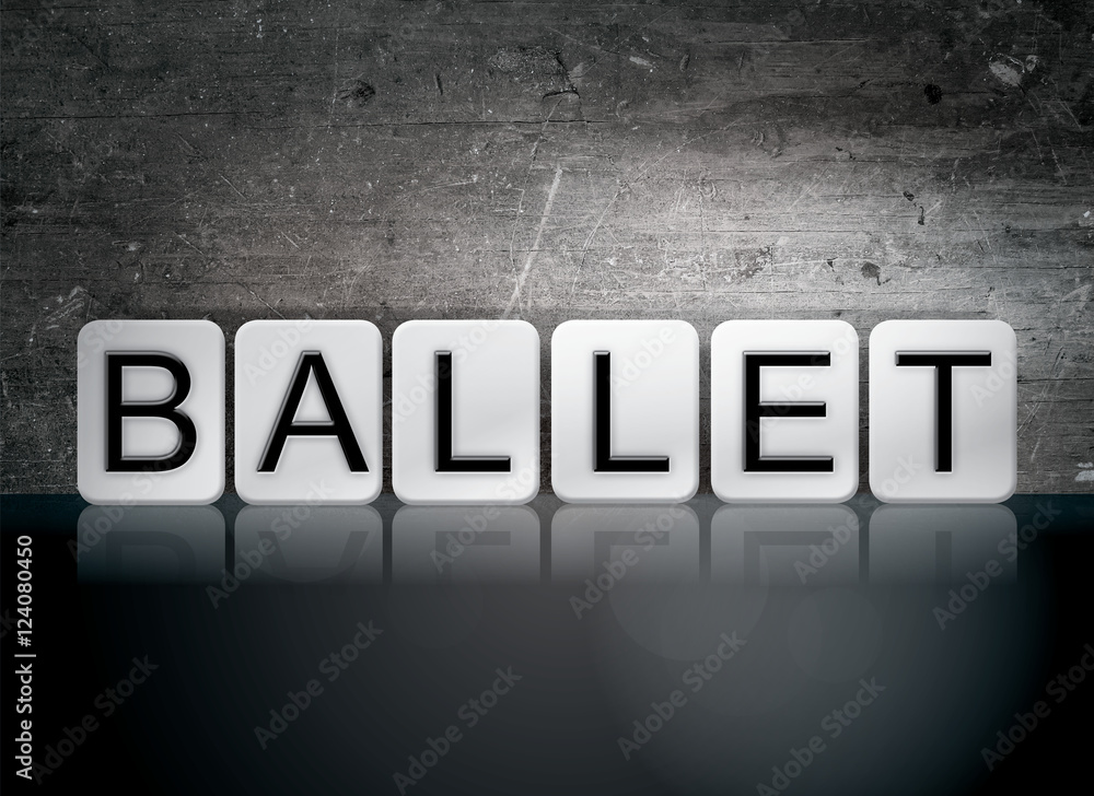 Ballet Tiled Letters Concept and Theme