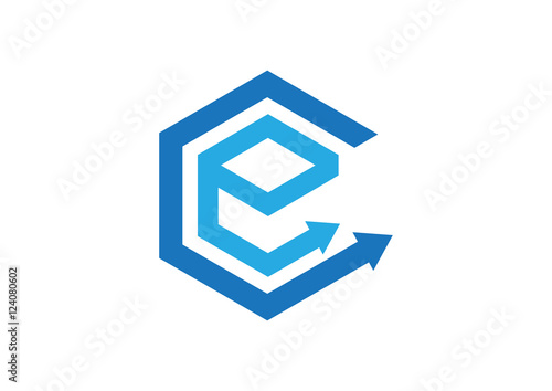 Initial CE logo Finance design