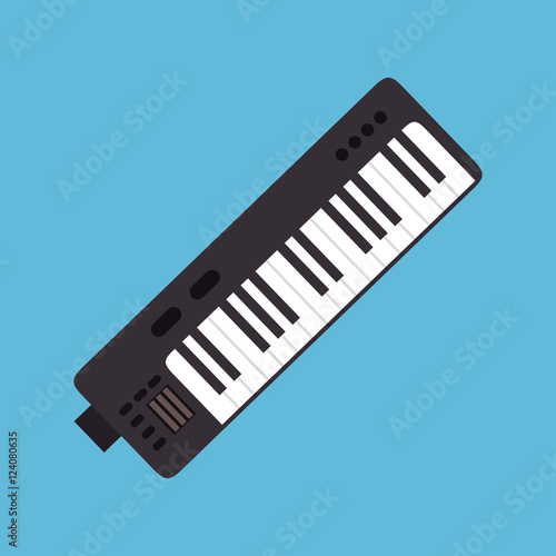 synthesizer music instrument graphic icon vector illustration eps 0