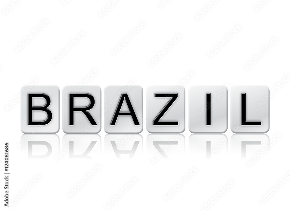Brazil Isolated Tiled Letters Concept and Theme Brazil Isolated Tiled Letters Concept and Theme
