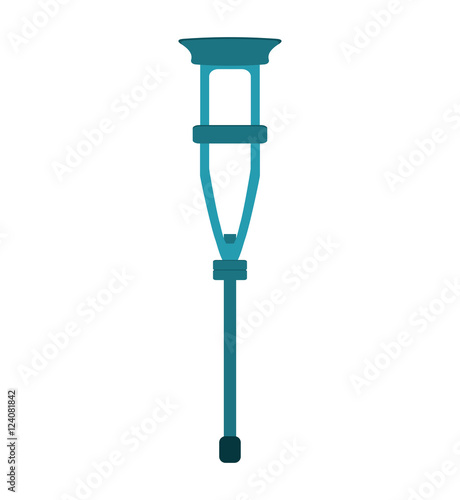 Slika na platnu crutch medical isolated icon vector illustration design