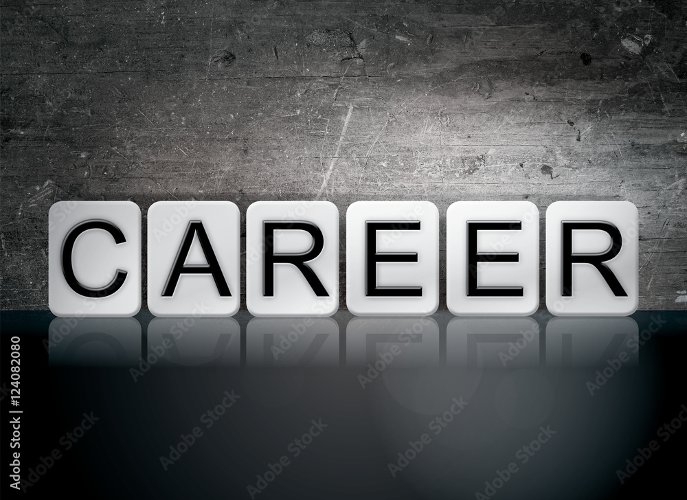 Career Tiled Letters Concept and Theme