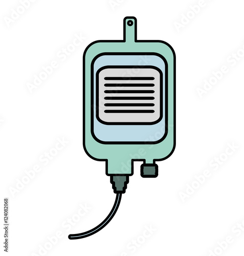 iv bag medical isolated icon vector illustration design