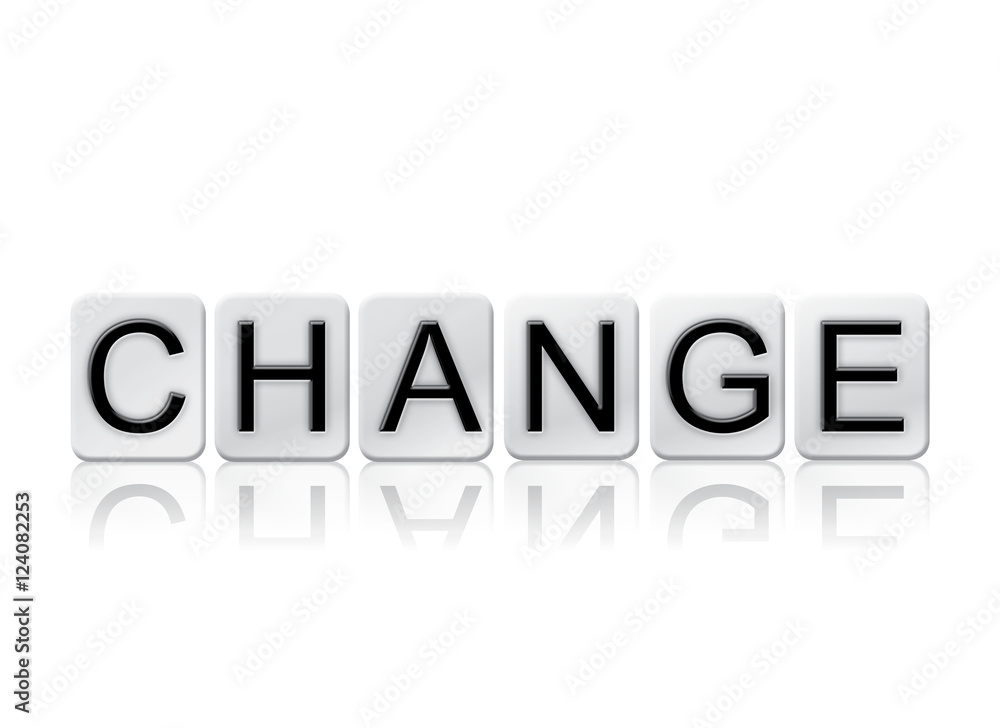 Change Isolated Tiled Letters Concept and Theme Change Isolated Tiled Letters Concept and Theme