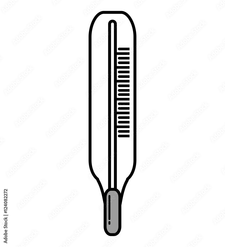 thermometer medical isolated icon vector illustration design thermometer medical isolated icon vector illustration design