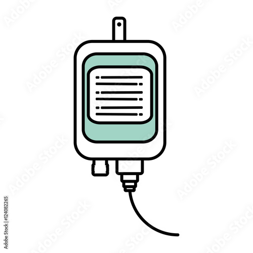 iv bag medical isolated icon vector illustration design