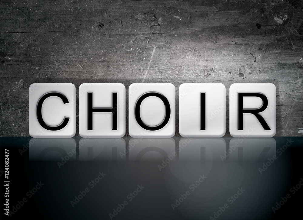 Choir Tiled Letters Concept and Theme