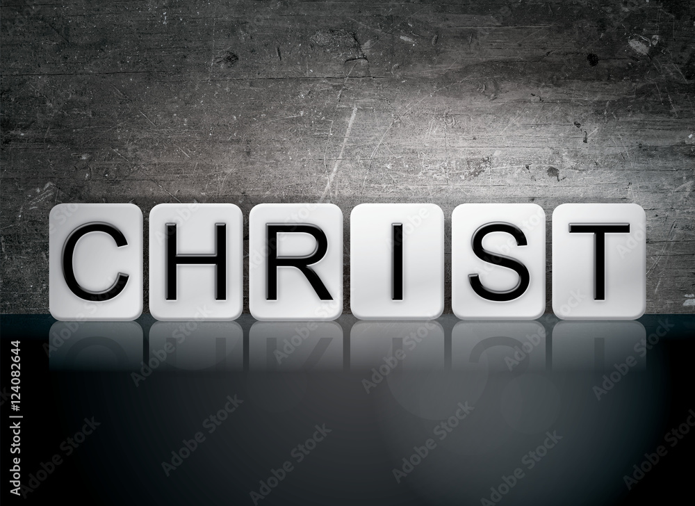 Christ Tiled Letters Concept and Theme