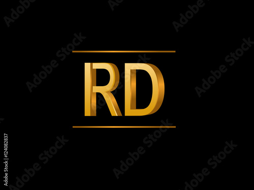 RD Initial Logo for your startup venture