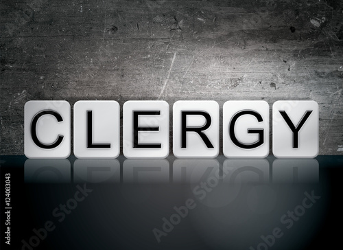 Clergy Tiled Letters Concept and Theme
