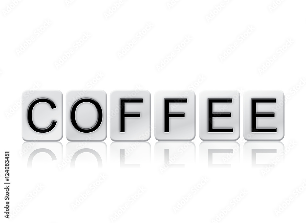 Coffee Isolated Tiled Letters Concept and Theme Coffee Isolated Tiled Letters Concept and Theme