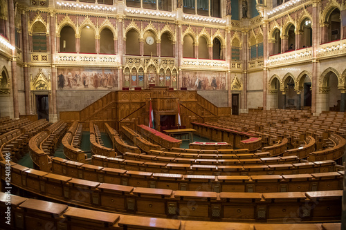 Hungarian Parliament's National Assembly Hall photo