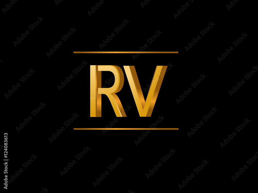 RV Initial Logo for your startup venture RV Initial Logo for your startup venture