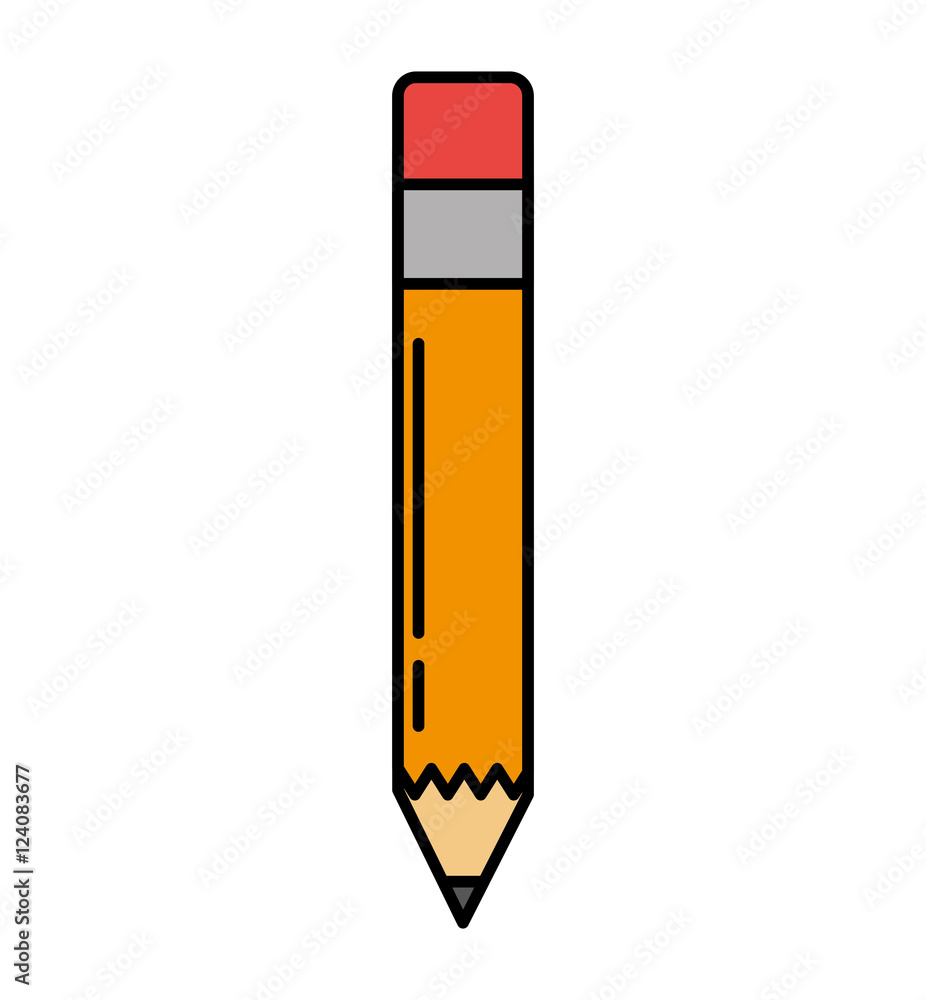 pencil school supply isolated icon vector illustration design pencil school supply isolated icon vector illustration design