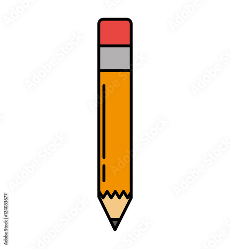 pencil school supply isolated icon vector illustration design