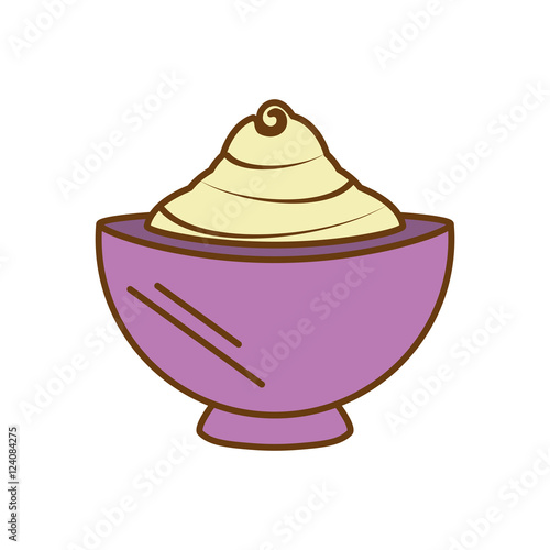 cream cup spa product isolated icon vector illustration design