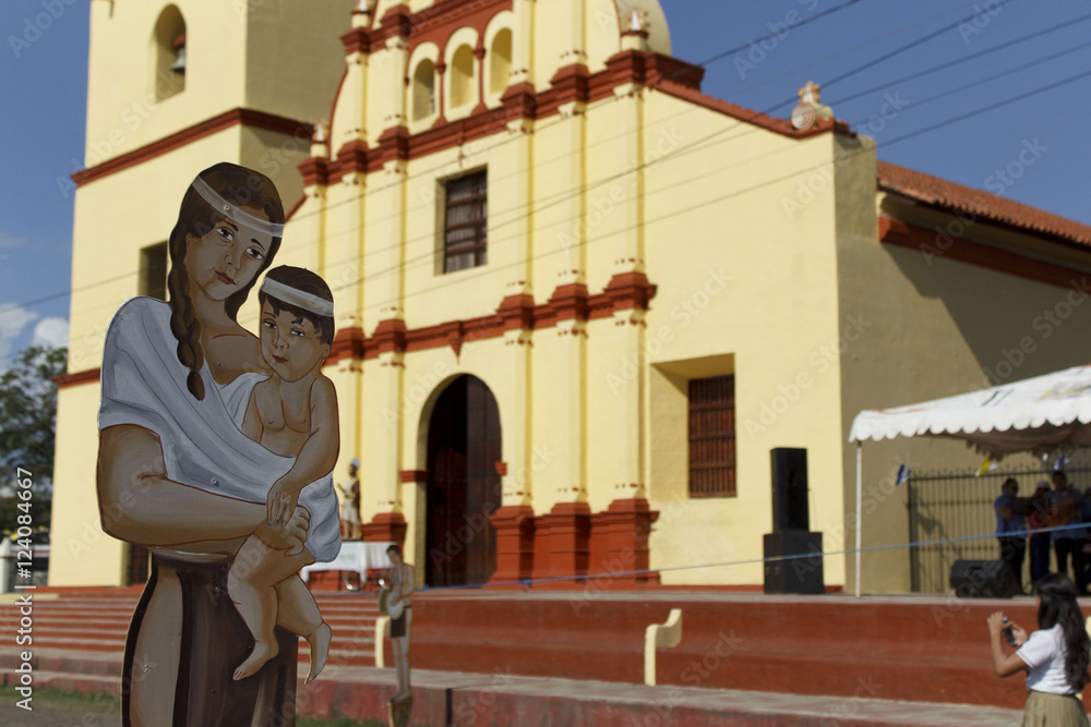 Obraz premium Mujer indígena de sutiaba de león, Nicaragua