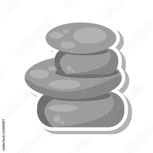 rocks stones spa isolated icon vector illustration design