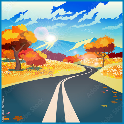 Autumn road