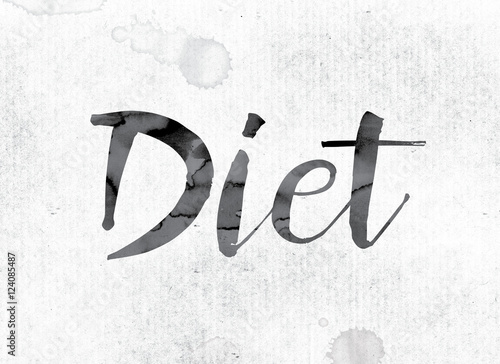 Foto Diet Concept Painted in Ink