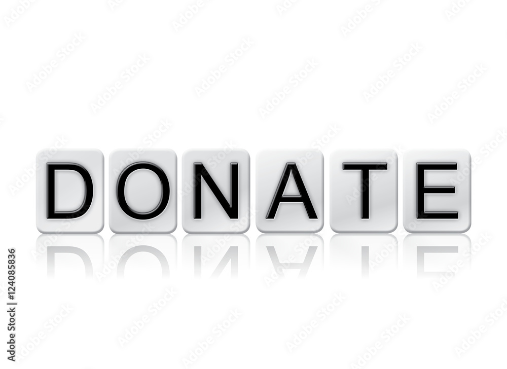 Donate Isolated Tiled Letters Concept and Theme Donate Isolated Tiled Letters Concept and Theme