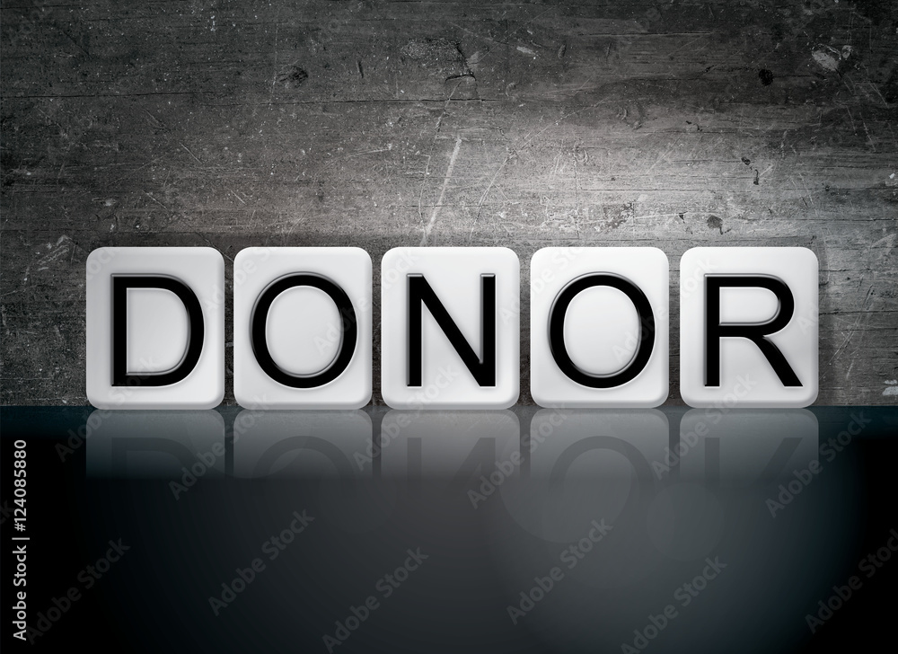 Donor Tiled Letters Concept and Theme