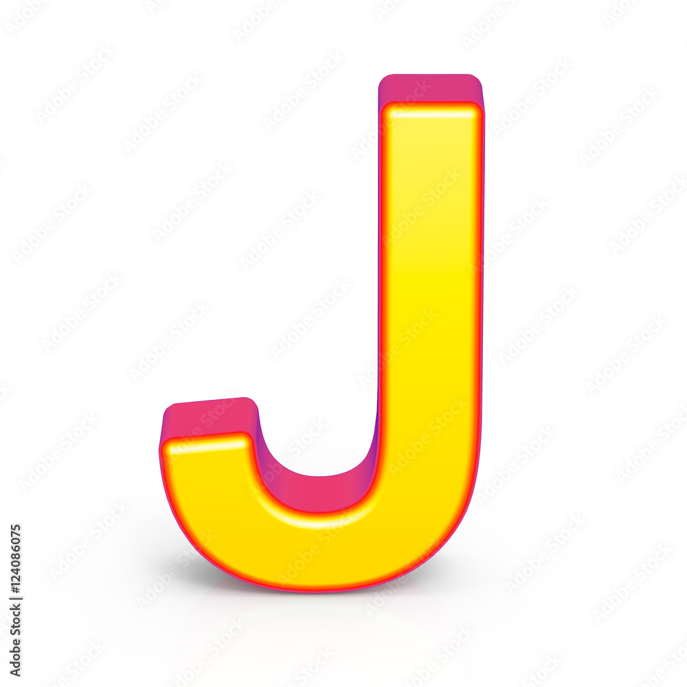 3d golden letter J 3d golden letter J