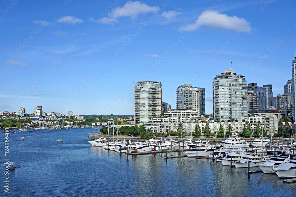 Vancouver waterfront with apartment buildings