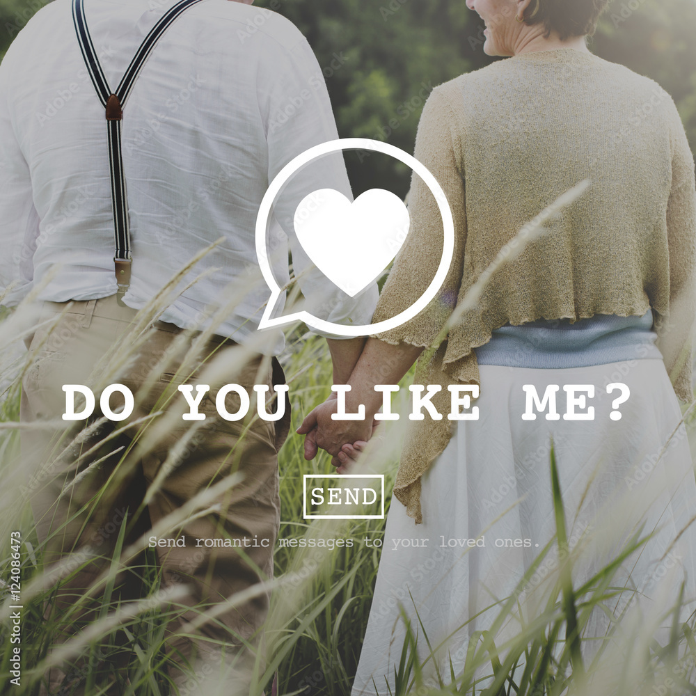 Do You Like Me Valentine Romance Love Toast Dating Concept StockFoto