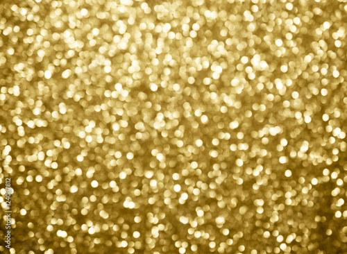 gold abstract background bokeh circles for Christmas background.