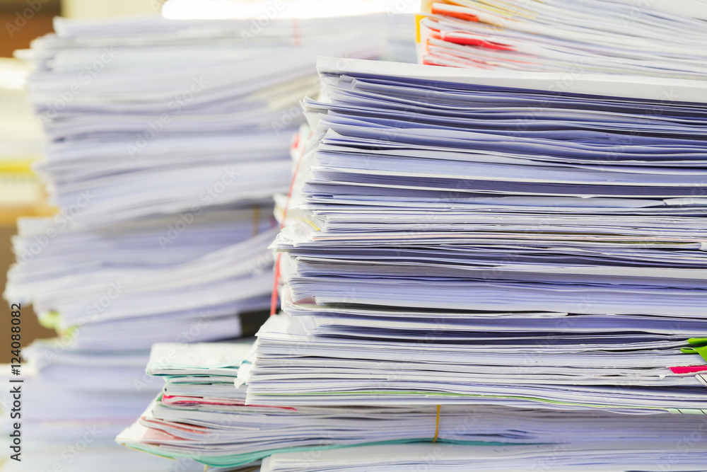 Business concept. stack of business documents on office desk Business concept. stack of business documents on office desk