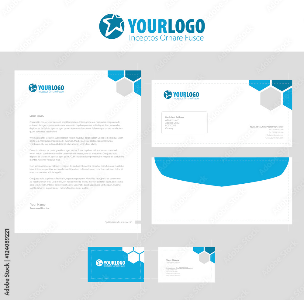Obraz premium Corporate stationery template design