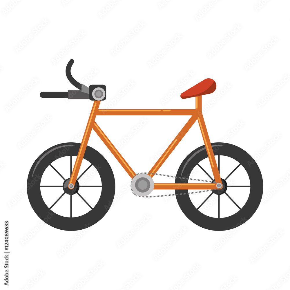 Obraz premium bicycle vehicle isolated icon vector illustration design