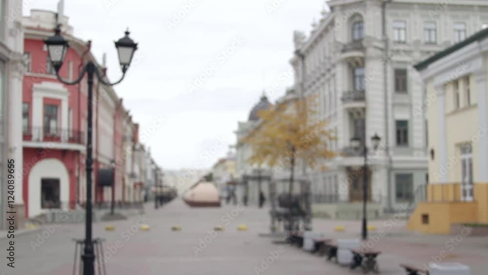 Empty City Street Out of Focus Empty City Street Out of Focus