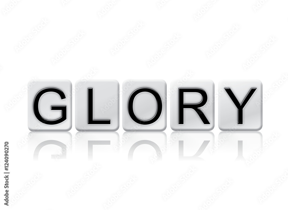 Glory Isolated Tiled Letters Concept and Theme Glory Isolated Tiled Letters Concept and Theme