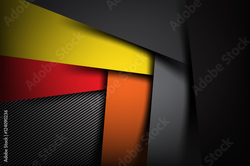 Abstract background dark with carbon fiber texture vector illust