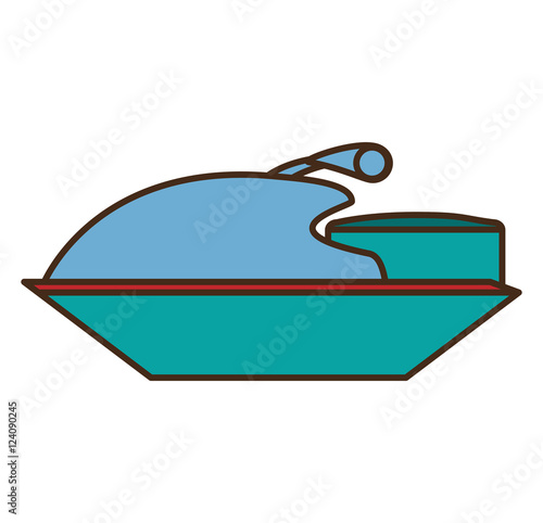 jetski vehicle isolated icon vector illustration design