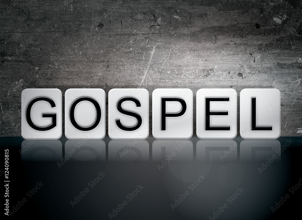 Gospel Tiled Letters Concept and Theme Gospel Tiled Letters Concept and Theme