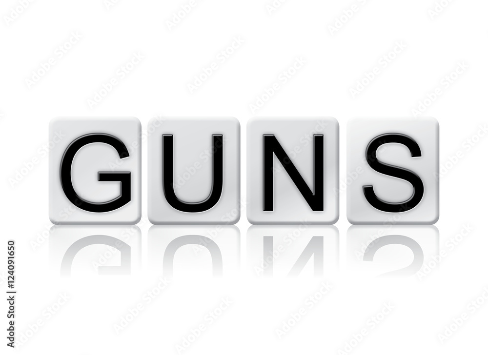 Guns Isolated Tiled Letters Concept and Theme Guns Isolated Tiled Letters Concept and Theme