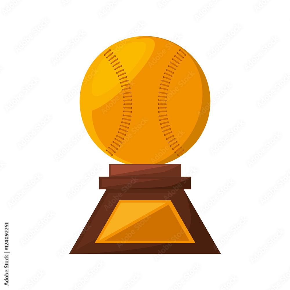 baseball trophy championship isolated icon vector illustration design baseball trophy championship isolated icon vector illustration design