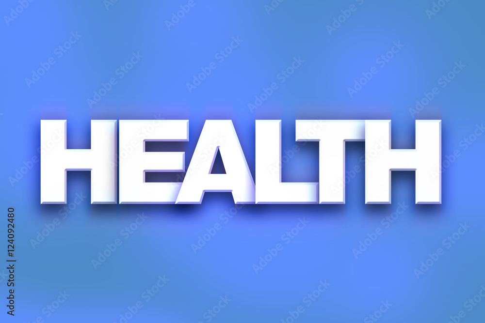Health Concept Colorful Word Art
